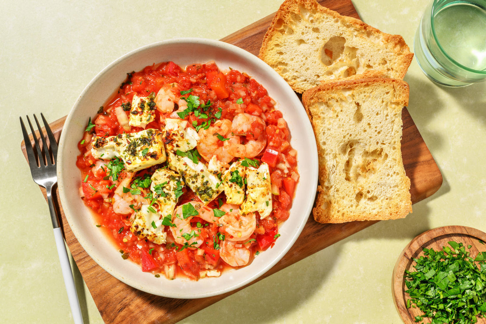 Prawn and Greek Style Cheese Bake with  Irish Chicken 