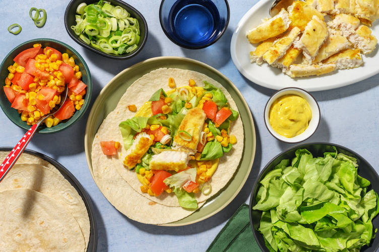 Prawn Tacos in Curried Aioli 