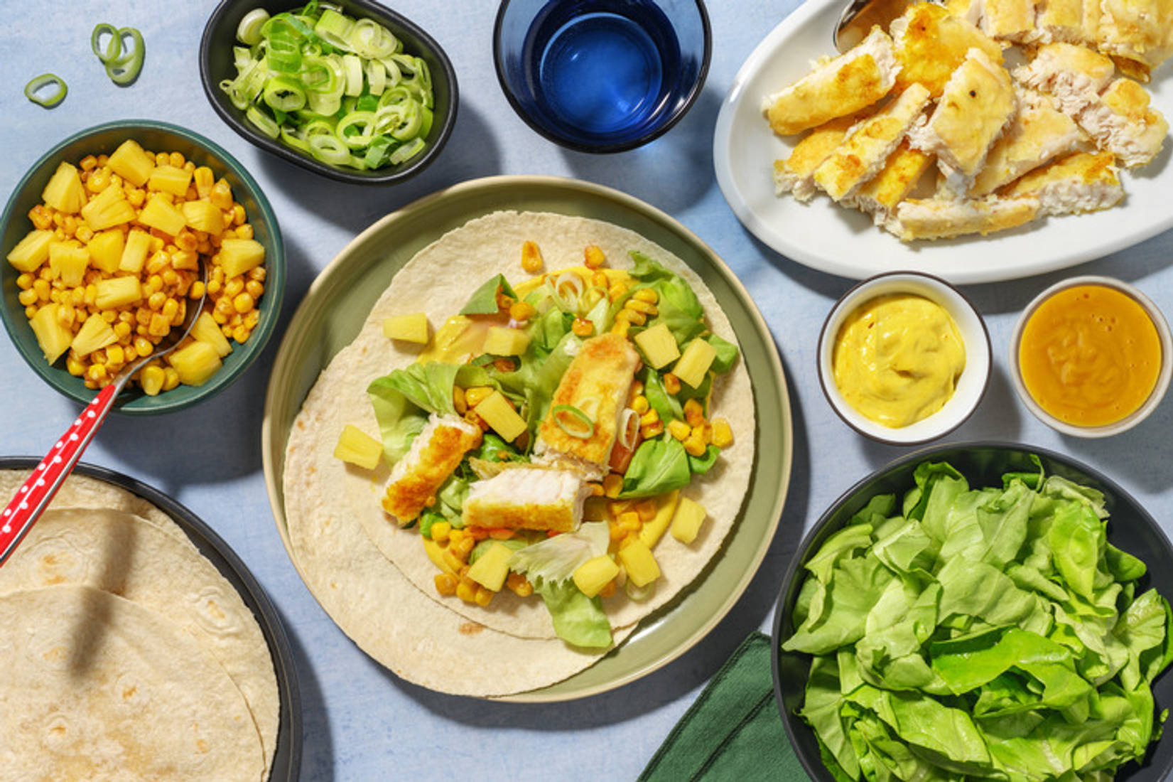 Chicken Tacos with Rogan Josh Aioli