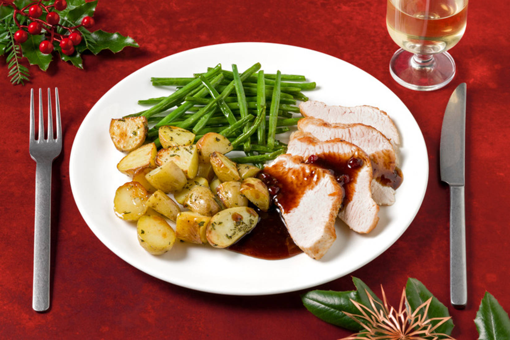 Turkey and Rosemary Roast Potatoes