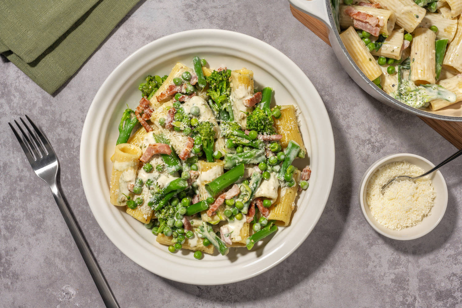 Presto Bacon Pesto Pasta