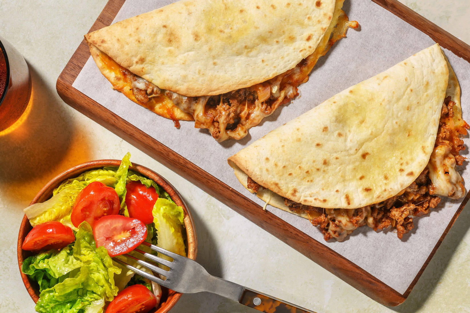 BBQ Beef Quesadillas Rapidas