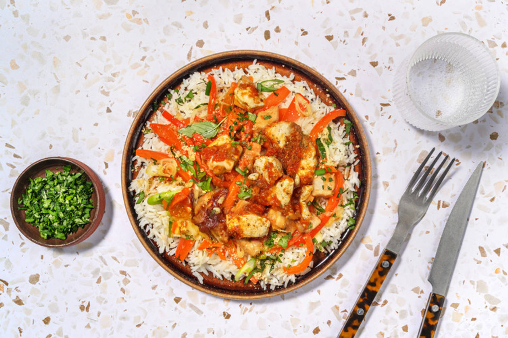 Poulet au caramel façon vietnamien & riz