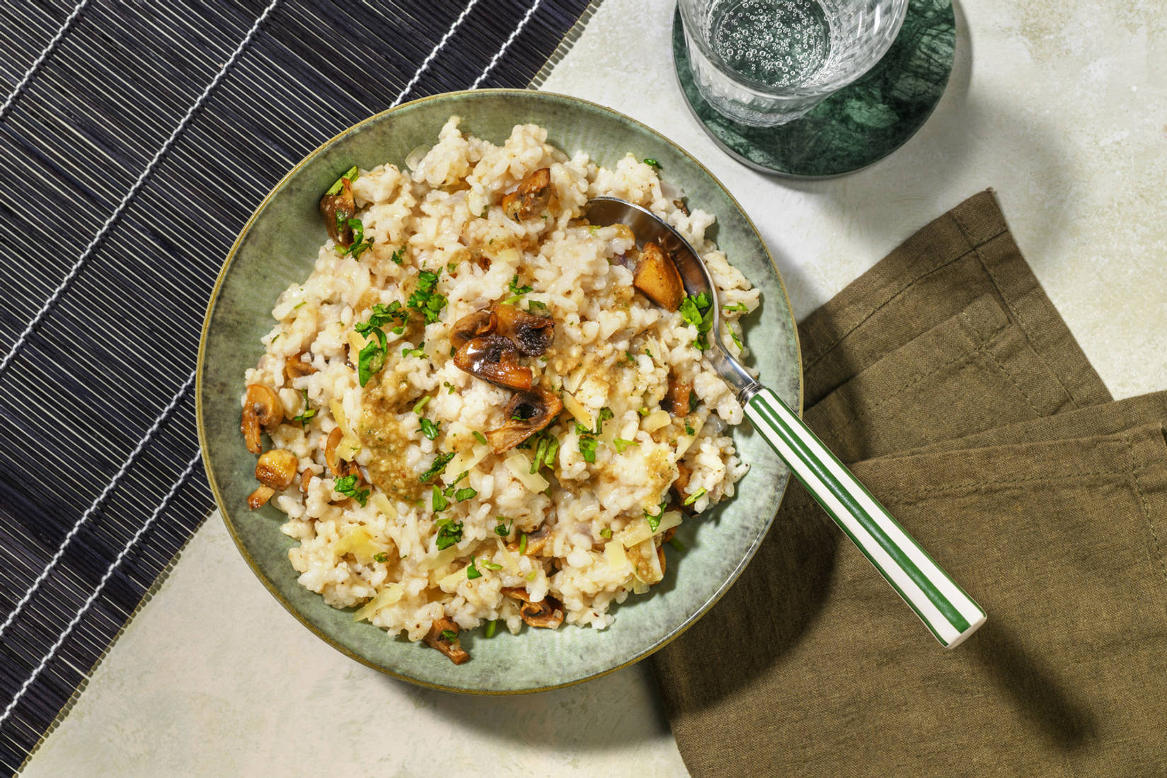 Risotto des bois, persil & saveurs truffées
