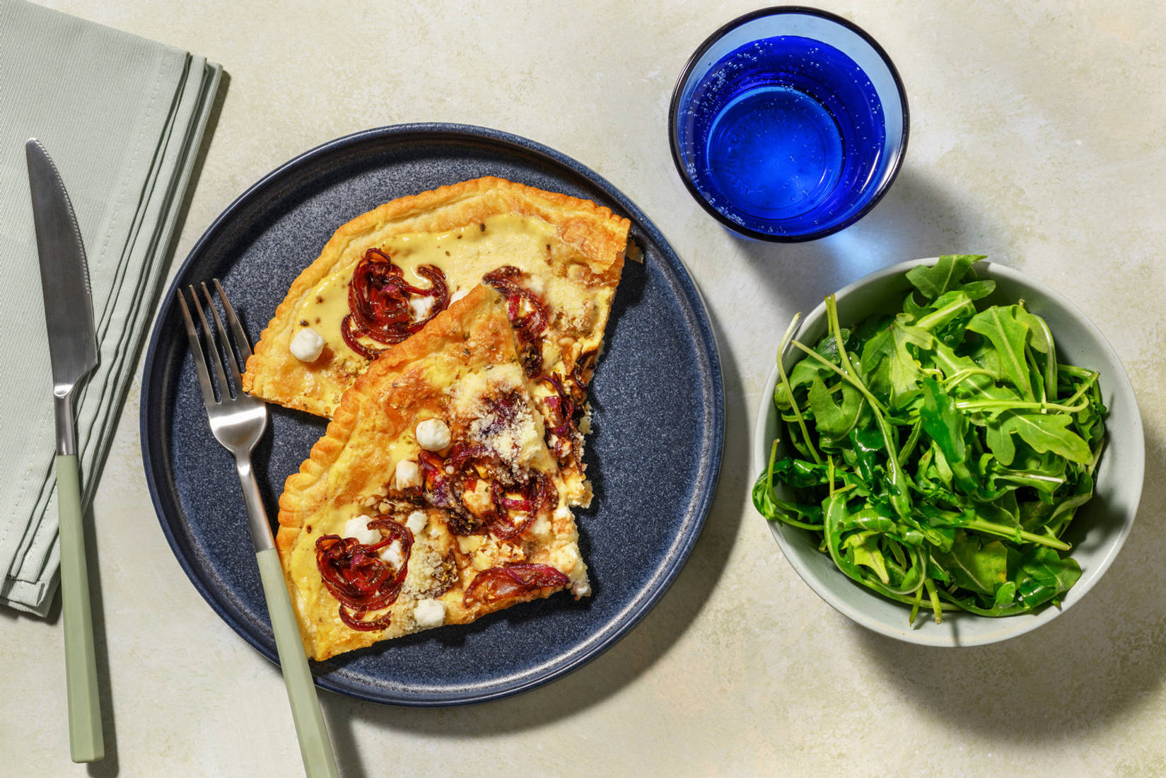 Tarte décisive chèvre-miel & noix