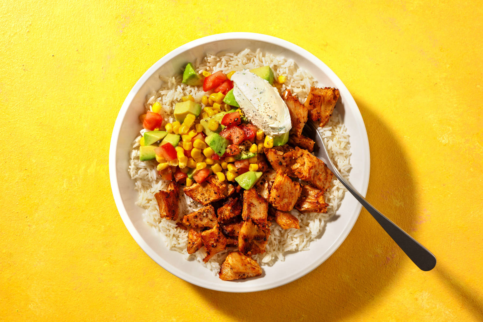 Kryddiga vegostrimlor och basmatiris