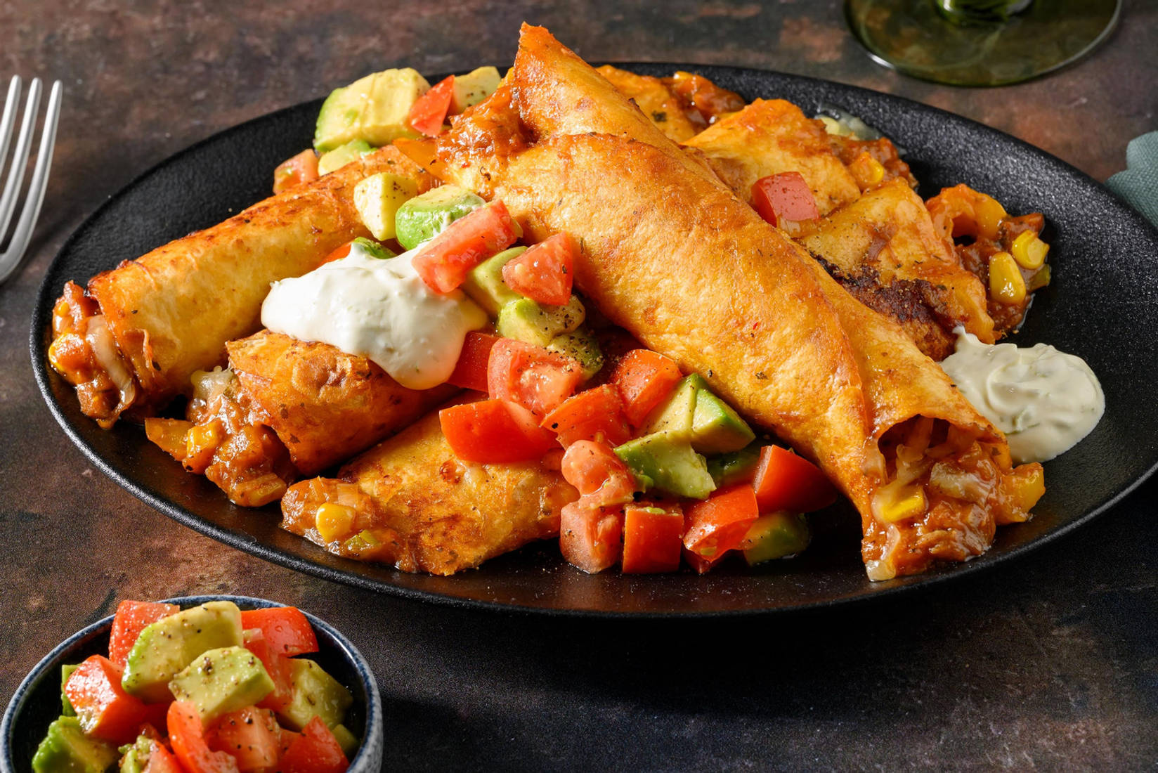 Käsige Pulled BBQ-Flautas