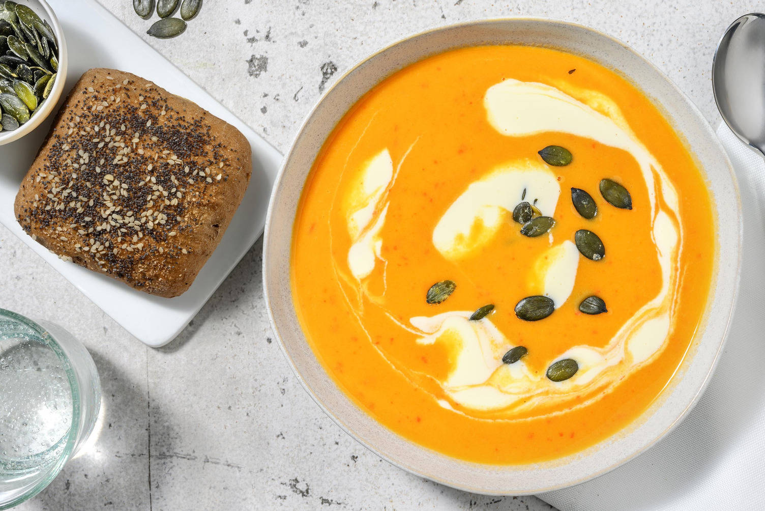 Soupe de poivron et patate douce