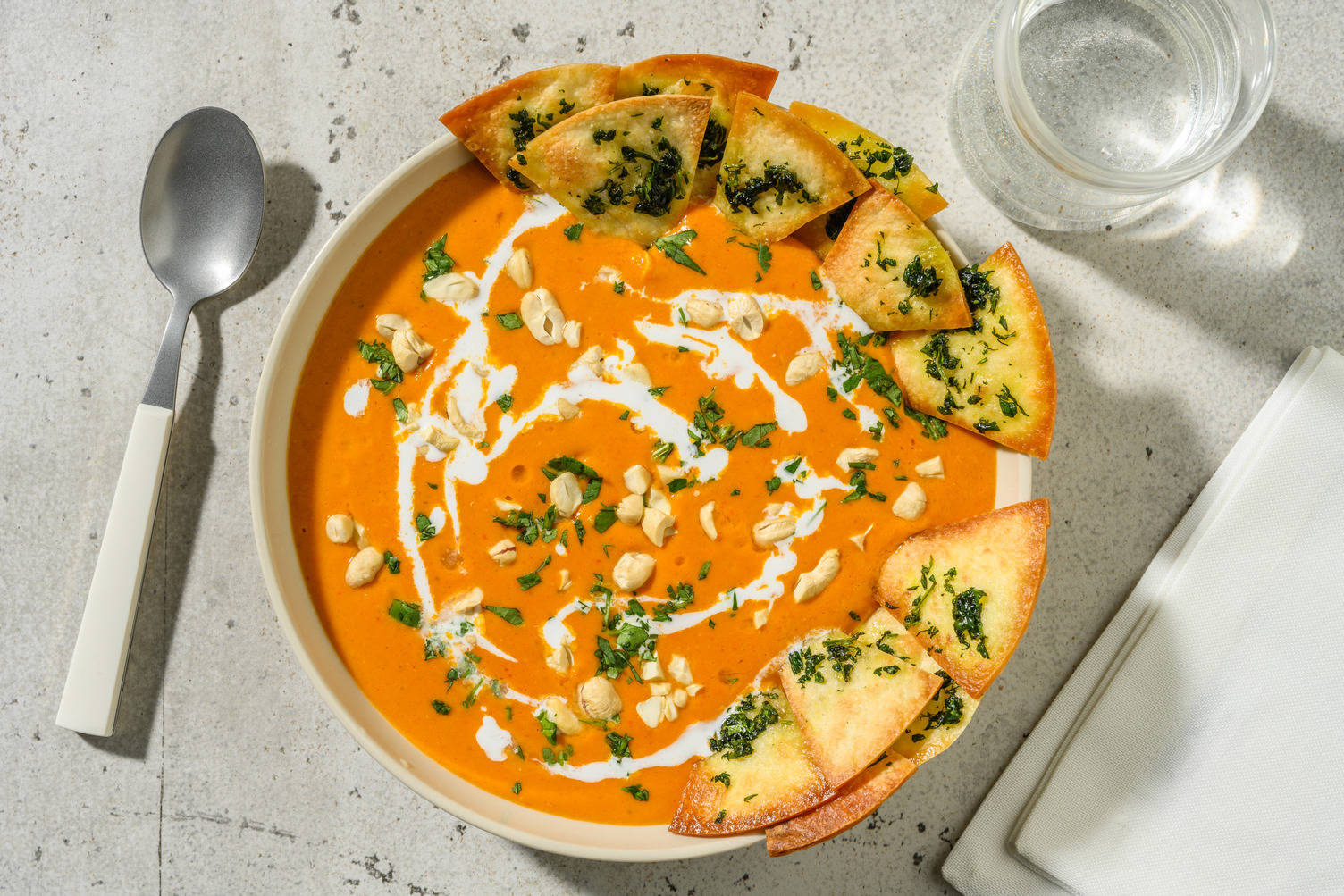 Velouté lentilles corail, coco & carotte