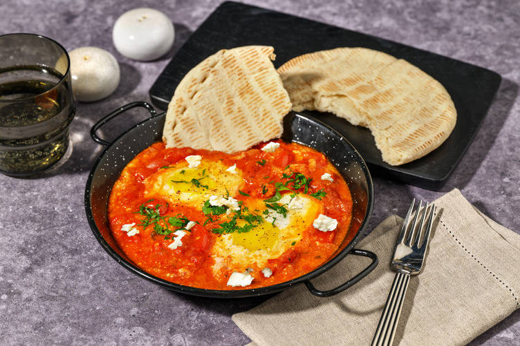 Chakchouka au chèvre frais