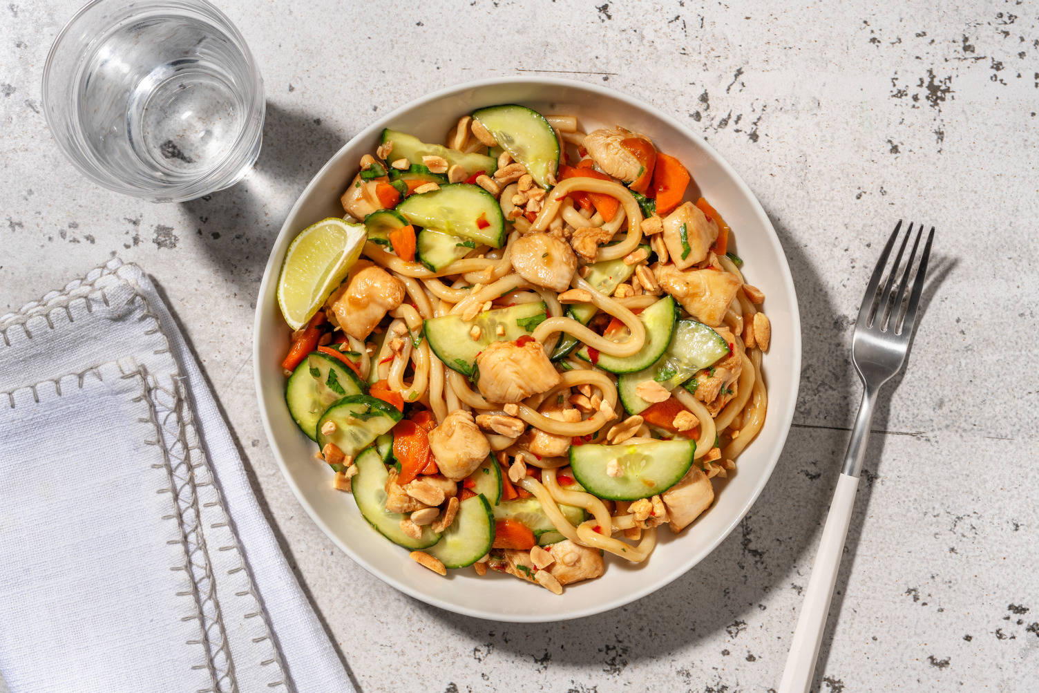 Salade de nouilles & dinde à la thaï