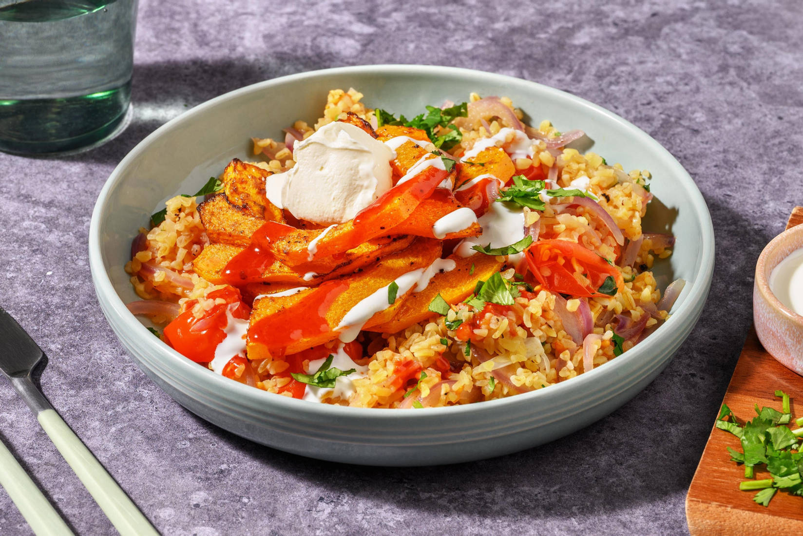 Spiced Butternut Bulgur Bowl