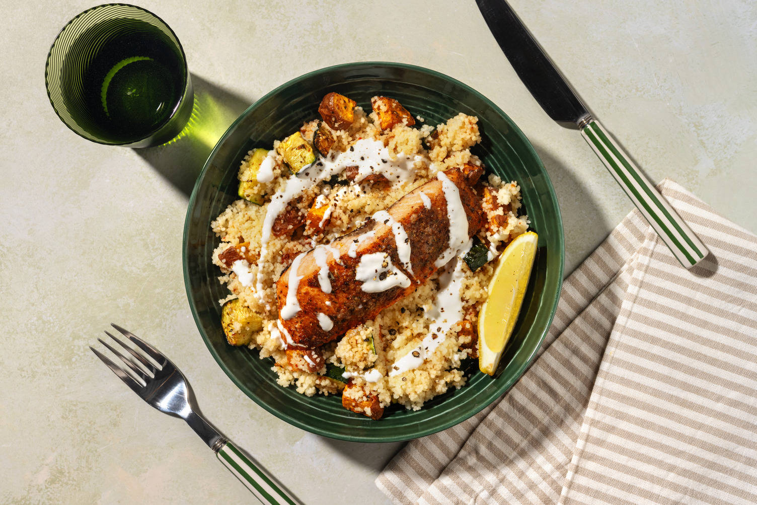 Warming Spiced Salmon Harvest Bowl