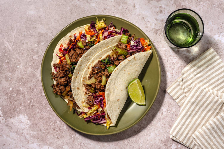 Tacos de bœuf aux saveurs asiatiques