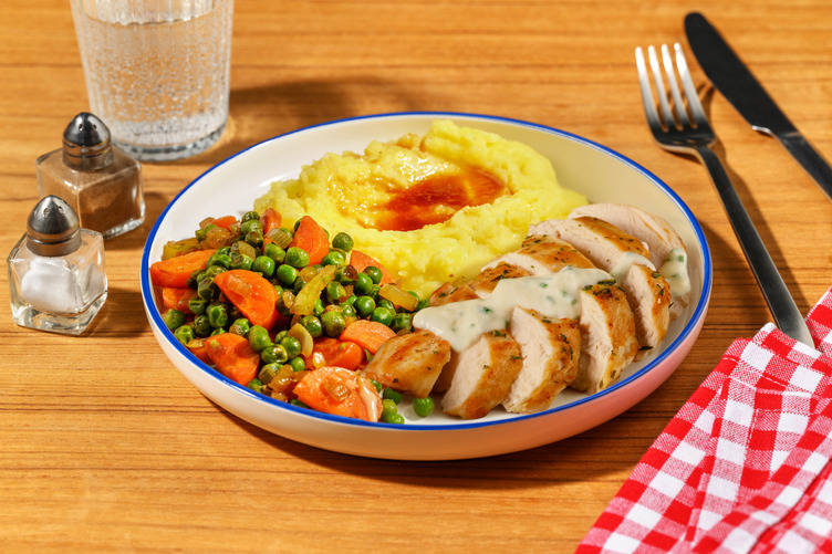 Poulet grillé & sauce persil façon brasserie