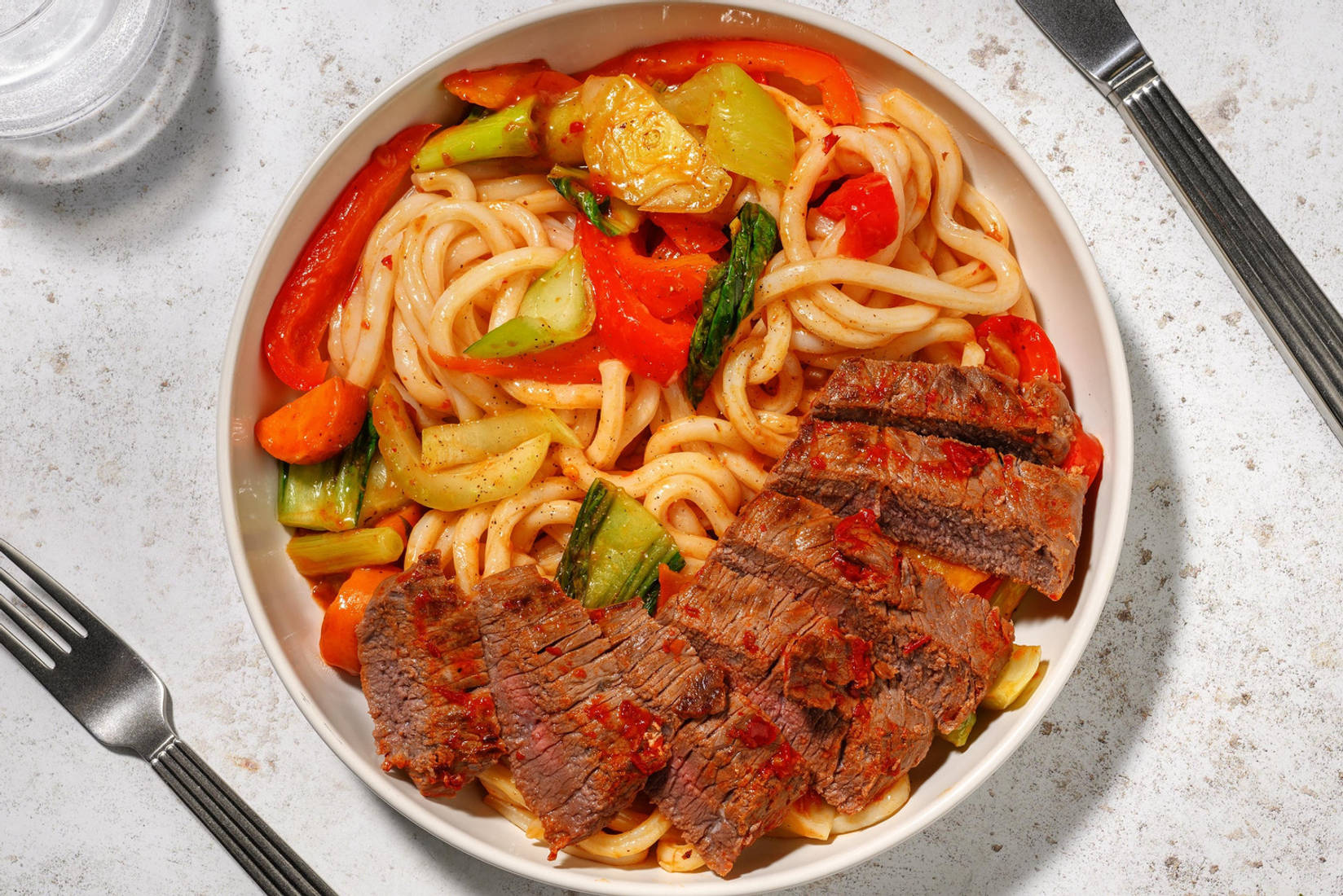 Indonesisches Sambal-Hoisin-Hüftsteak vom Weiderind