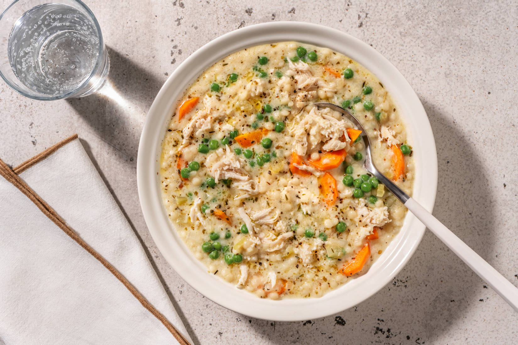 Soupe au poulet Label Rouge & couscous perlé