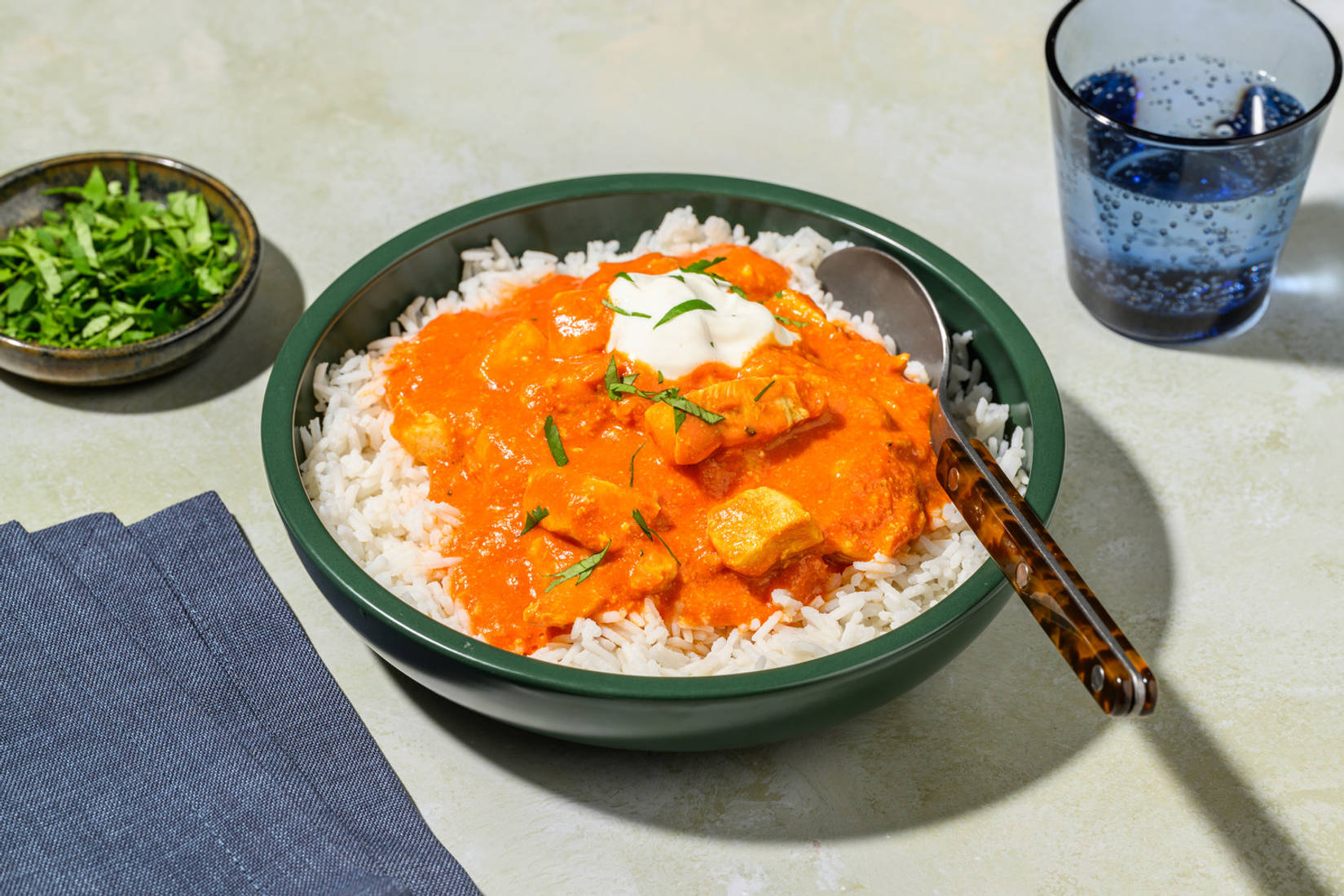 Poulet façon tikka masala & sauce yaourt