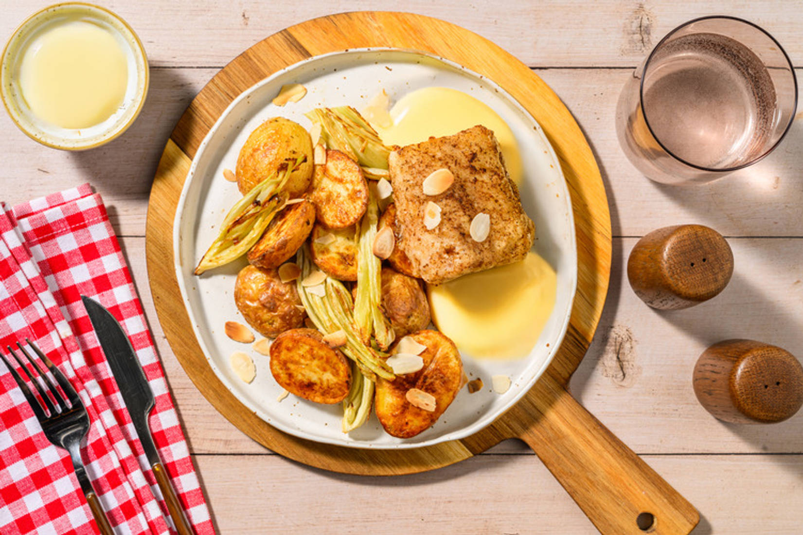 Lieu & beurre blanc à l'orange comme au bouillon