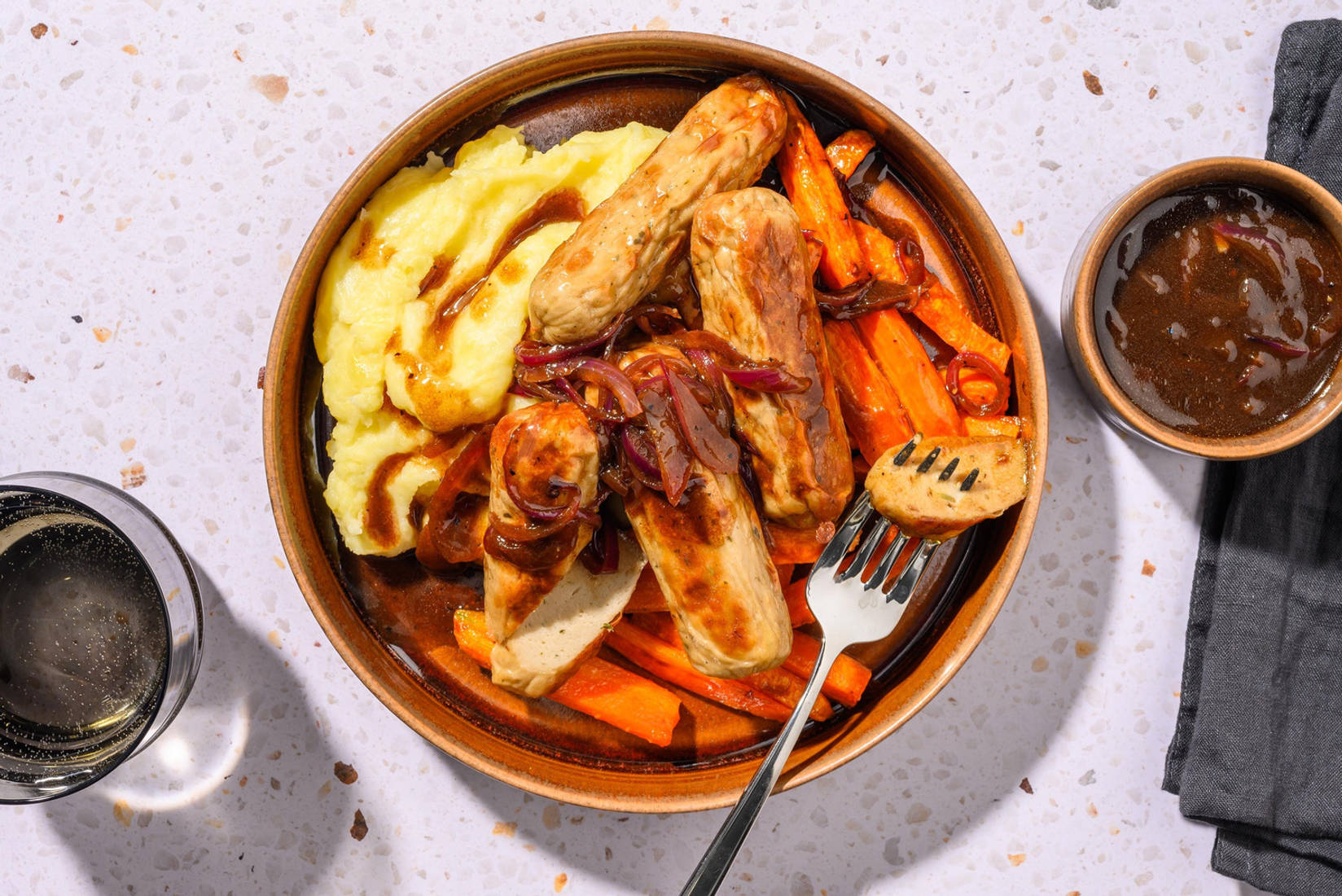 THIS™ Isn't Pork Sausages in Red Onion Gravy