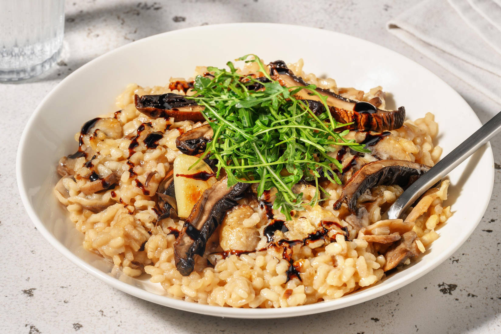 Oven-Baked Truffle and Double Mushroom Risotto