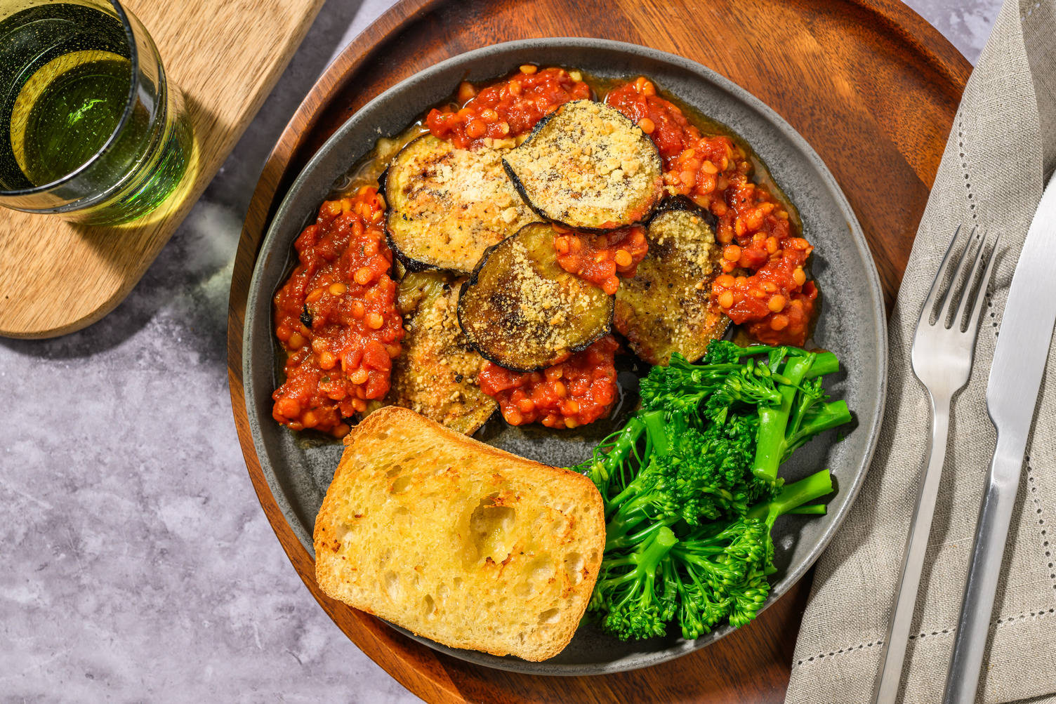 Hearty Aubergine and Lentil Veggie Moussaka