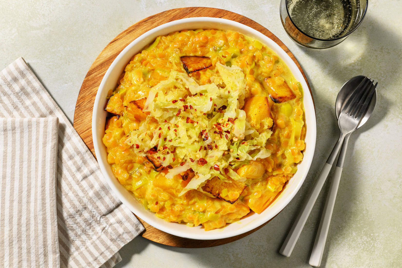 Creamy Korma Spiced Butternut Dal 