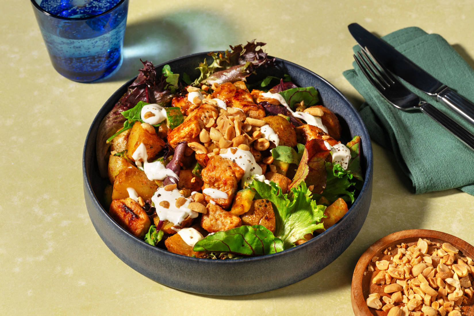 Indonesian Style Peanut Double Chicken Salad