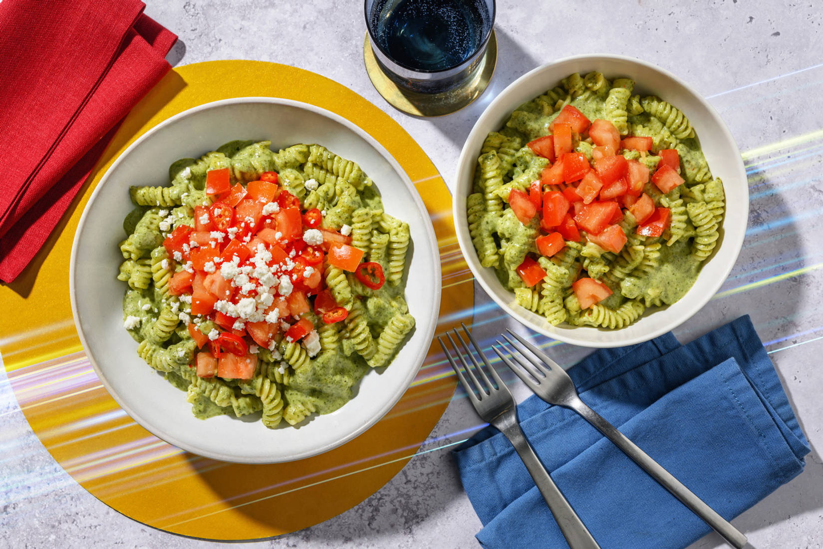 Sonics Monster-Pasta mit geheimem Spinat