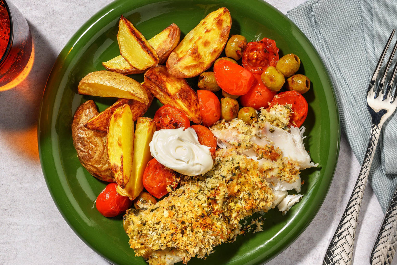 Filetto di merluzzo gratinato alle erbe