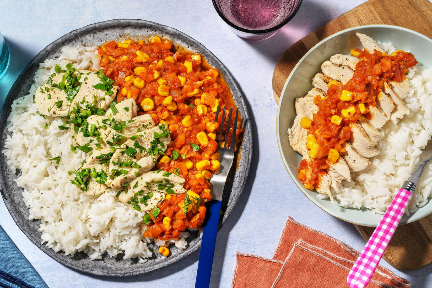 Cowboy Chicken Chili mit Mais & Reis