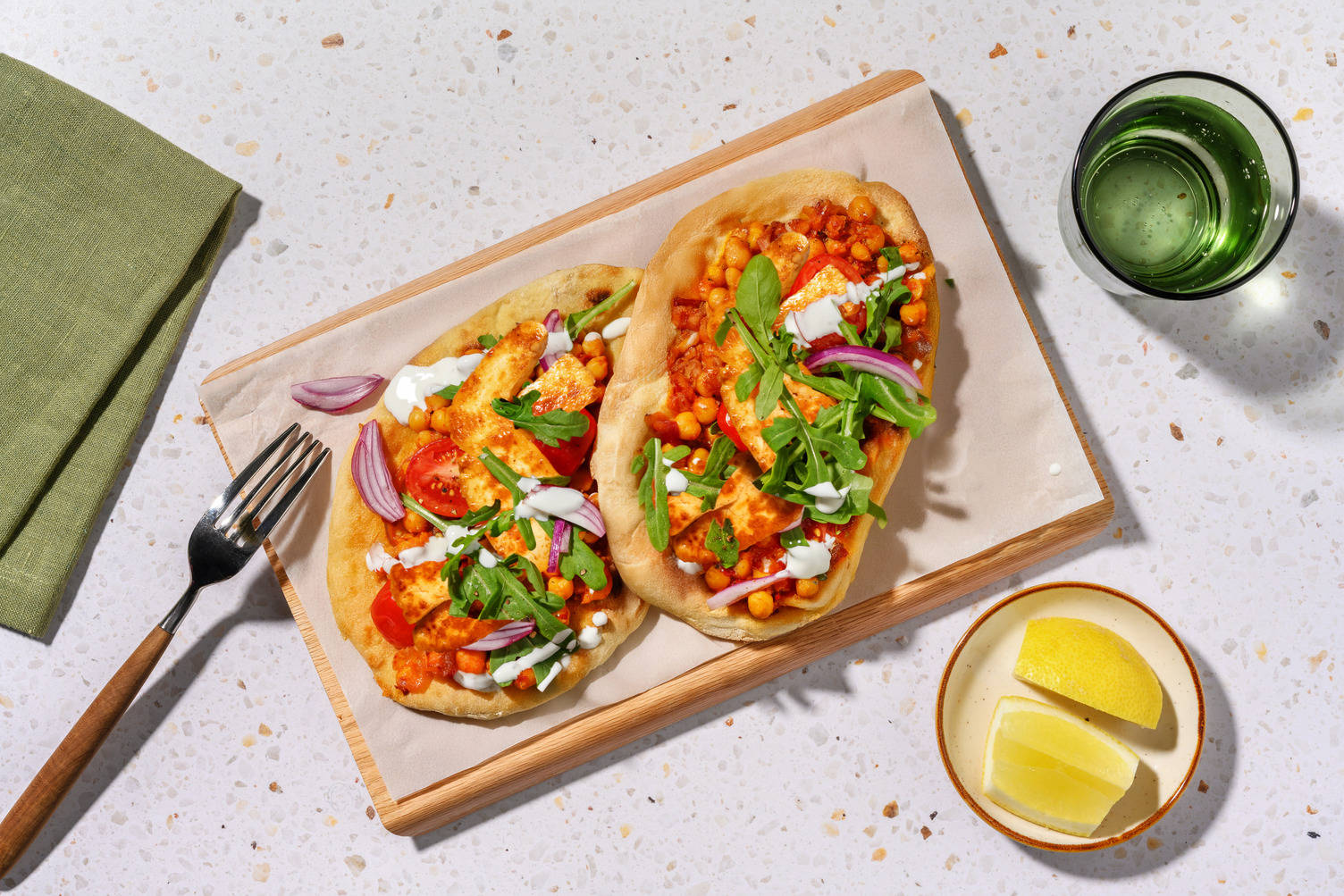 Nohut Dürüm: Turkish Inspired Halloumi & Chickpea Wraps