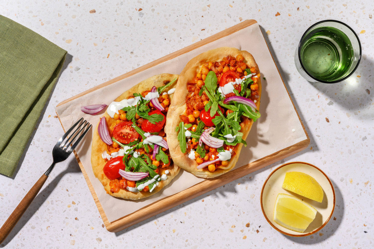 Nohut Dürüm: Turkish Inspired Halloumi and Spiced Chickpea Wraps