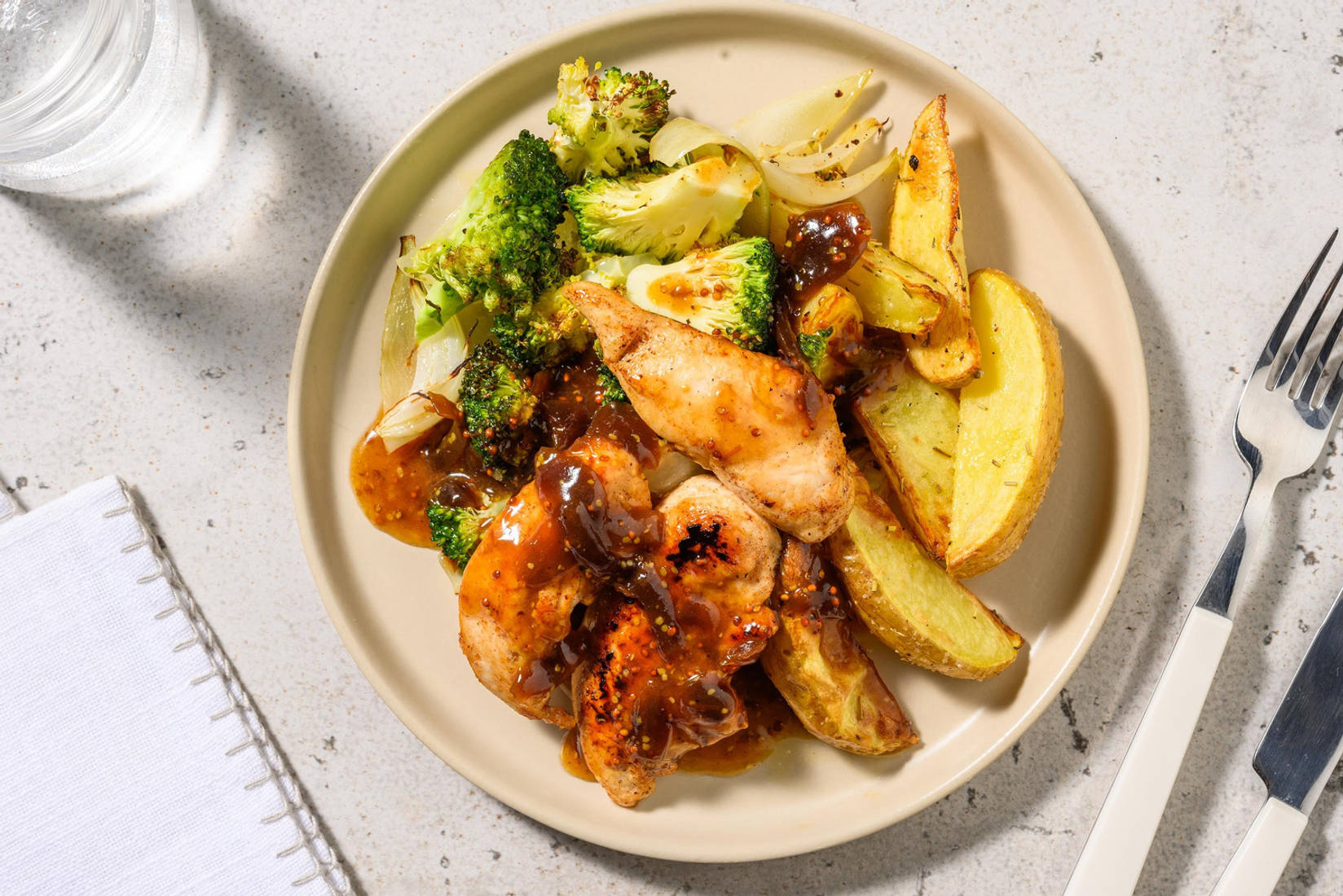 Aiguillettes de poulet laquées à l'orange