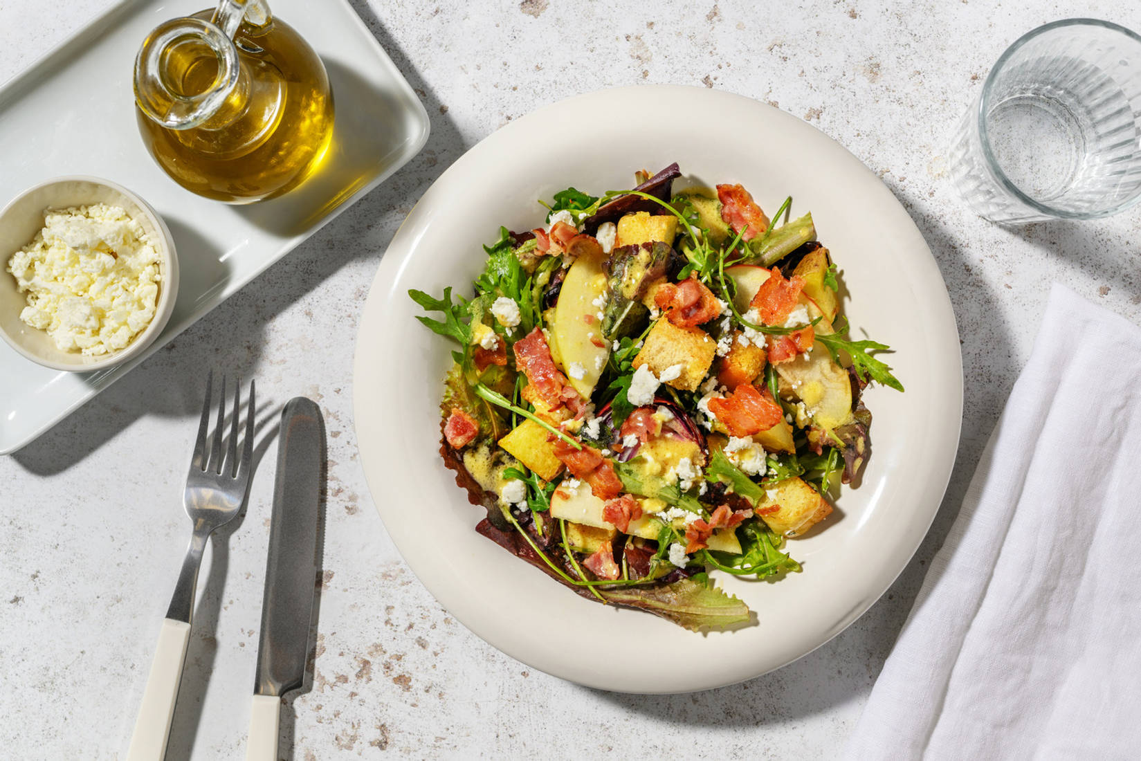 Honey Dijon Bacon, Potato and Apple Salad