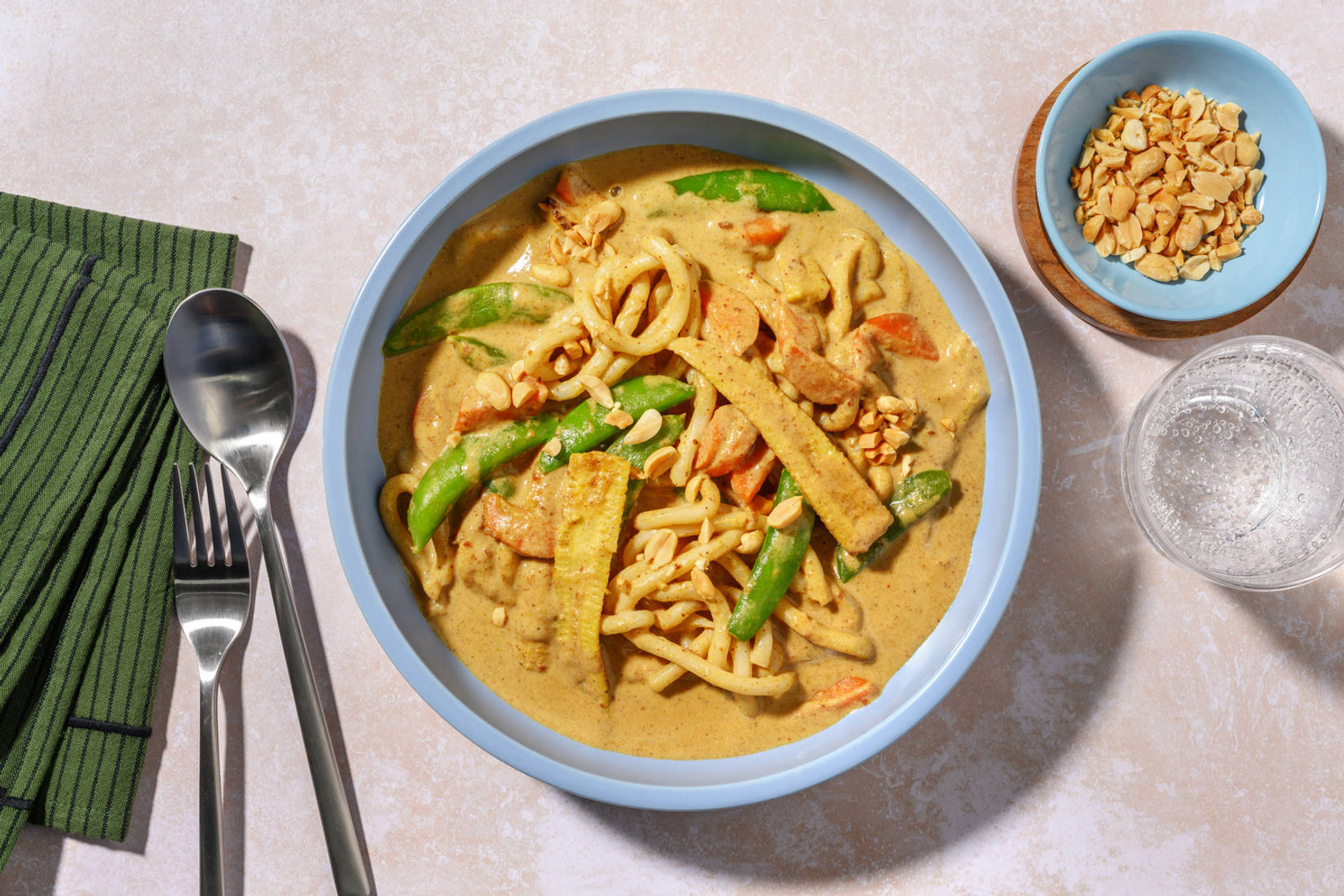 One Pan Thai Green Style Prawn Noodle Soup