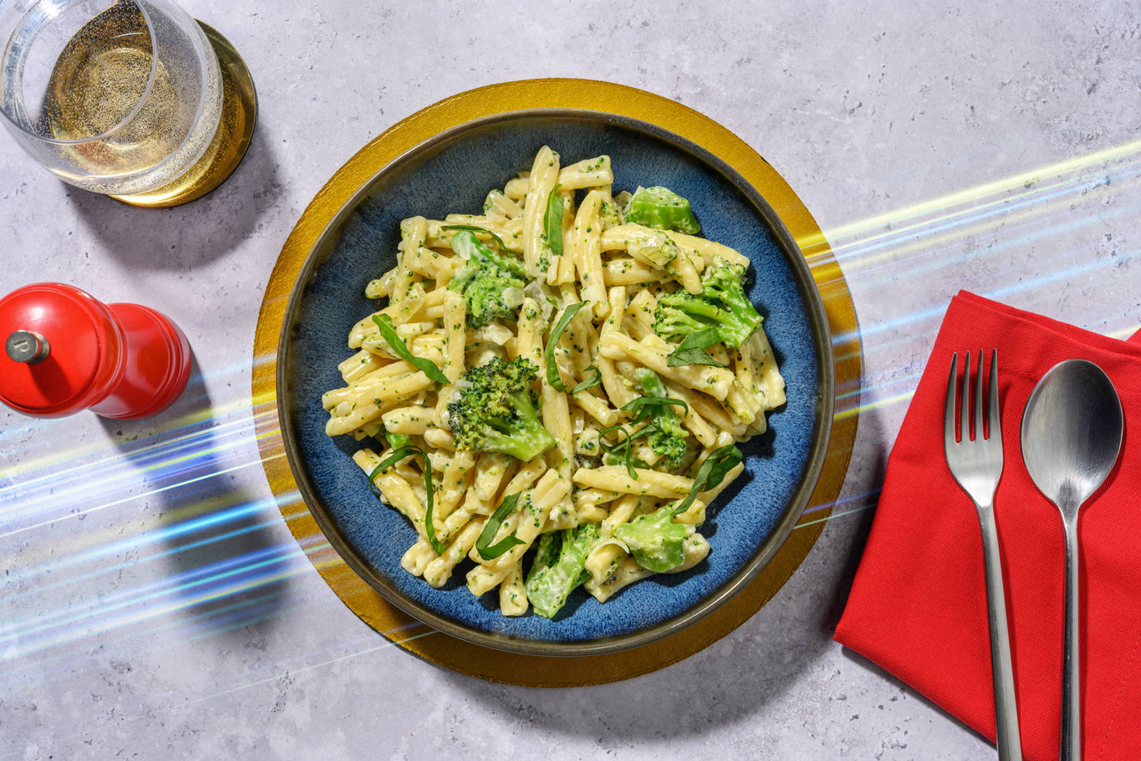 Sonics Schatzhöhlen-Pasta mit Brokkoli-Smaragden