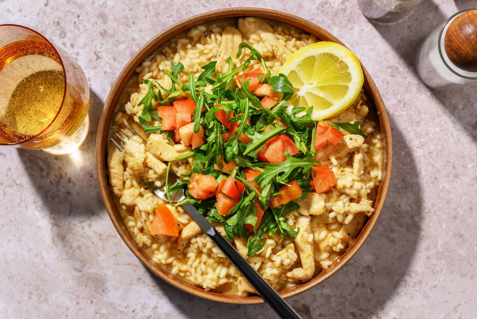 One-Pot Zitronen-Risotto mit Bio-Schweinefilet