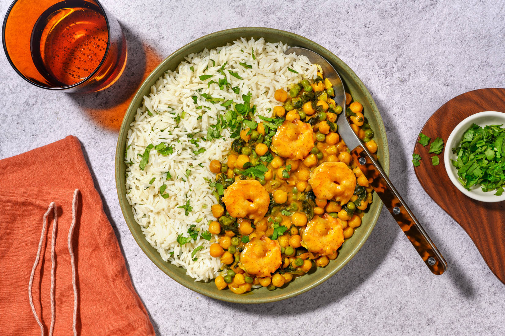 Creamy Prawn and Chickpea Korma