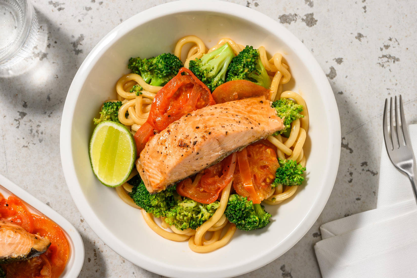 Zalm in hoisinsaus en papillote 