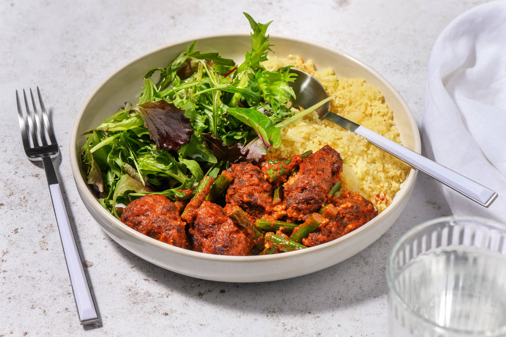 Lamb Koftas in Harissa Sauce