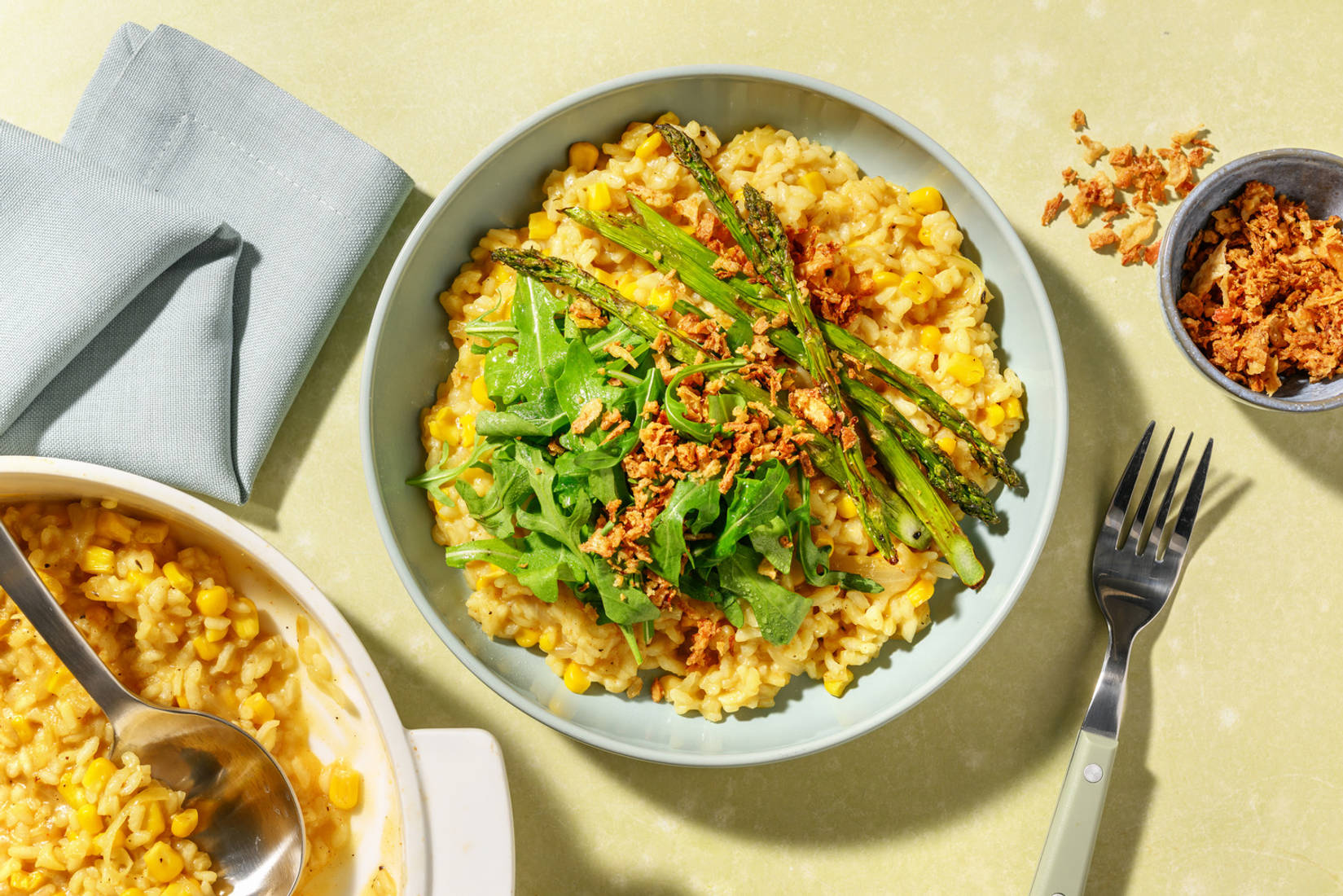 Spiced Corn Oven-Baked Risotto