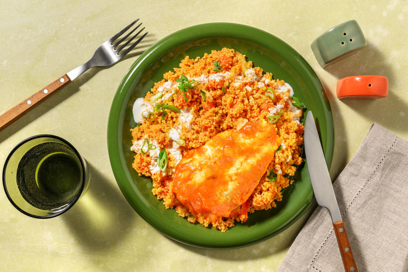 Pangasius in Harissa-Tomaten-Marinade