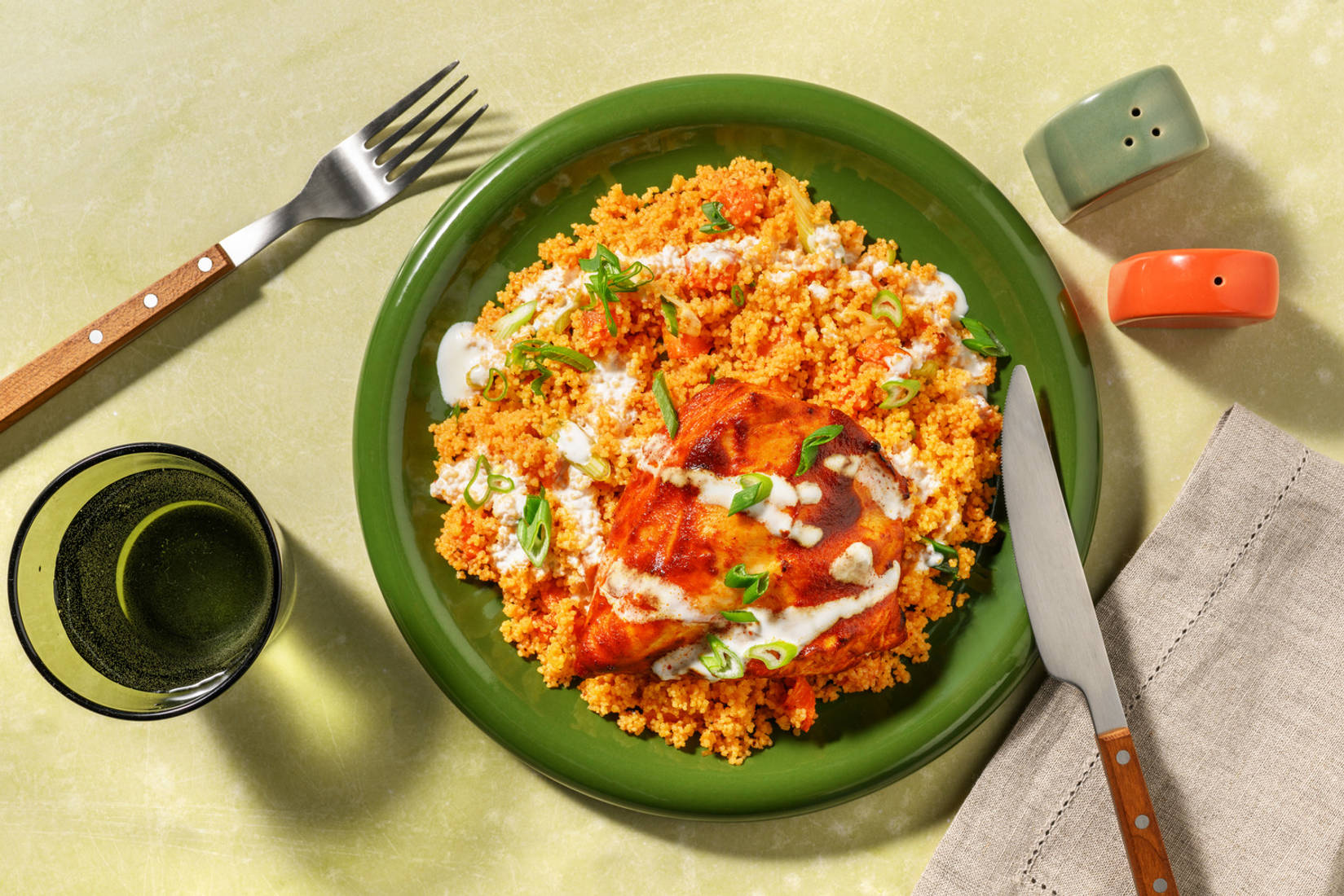 Hähnchenbrust in Harissa-Tomaten-Marinade