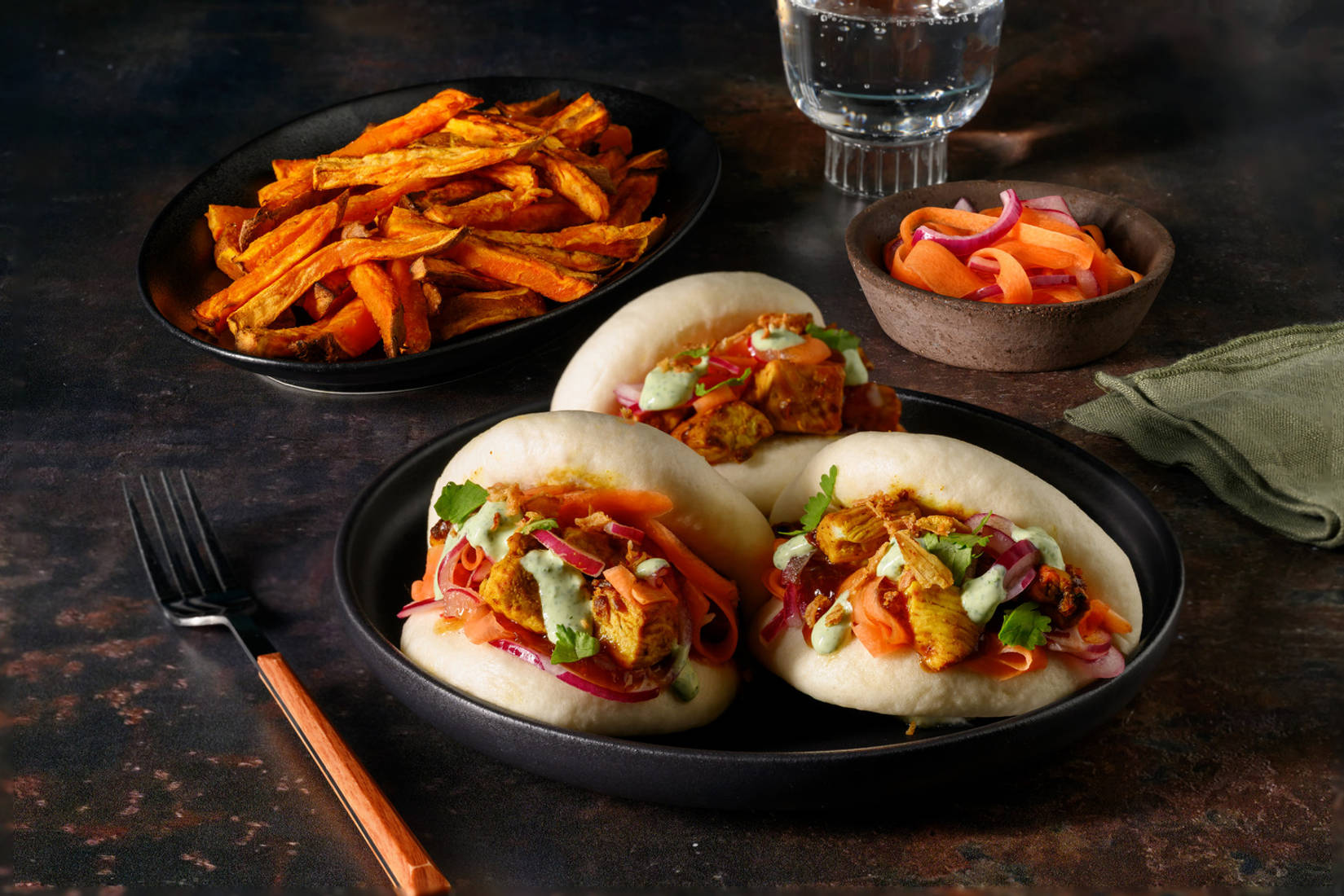 Bao fusion dinde & chutney d'abricots