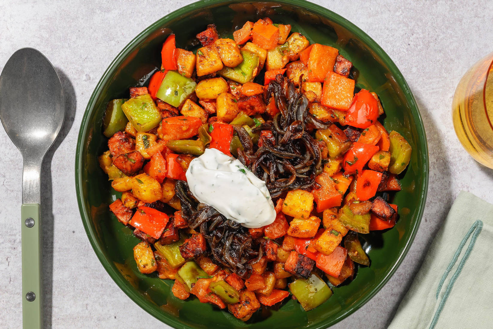 Rauchige Chorizo-Gemüse-Pfanne