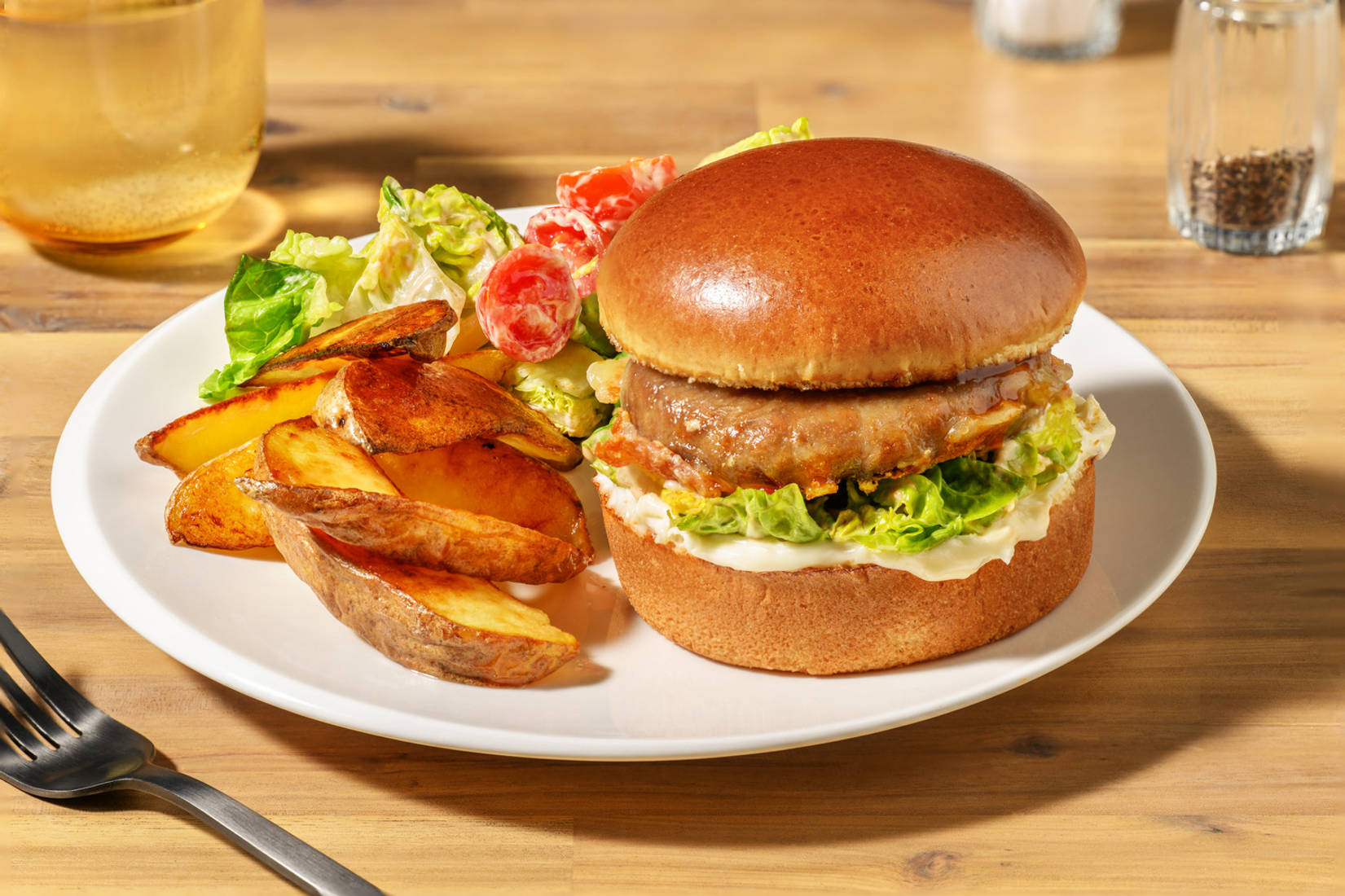 Veggie BBQ Cheeseburger