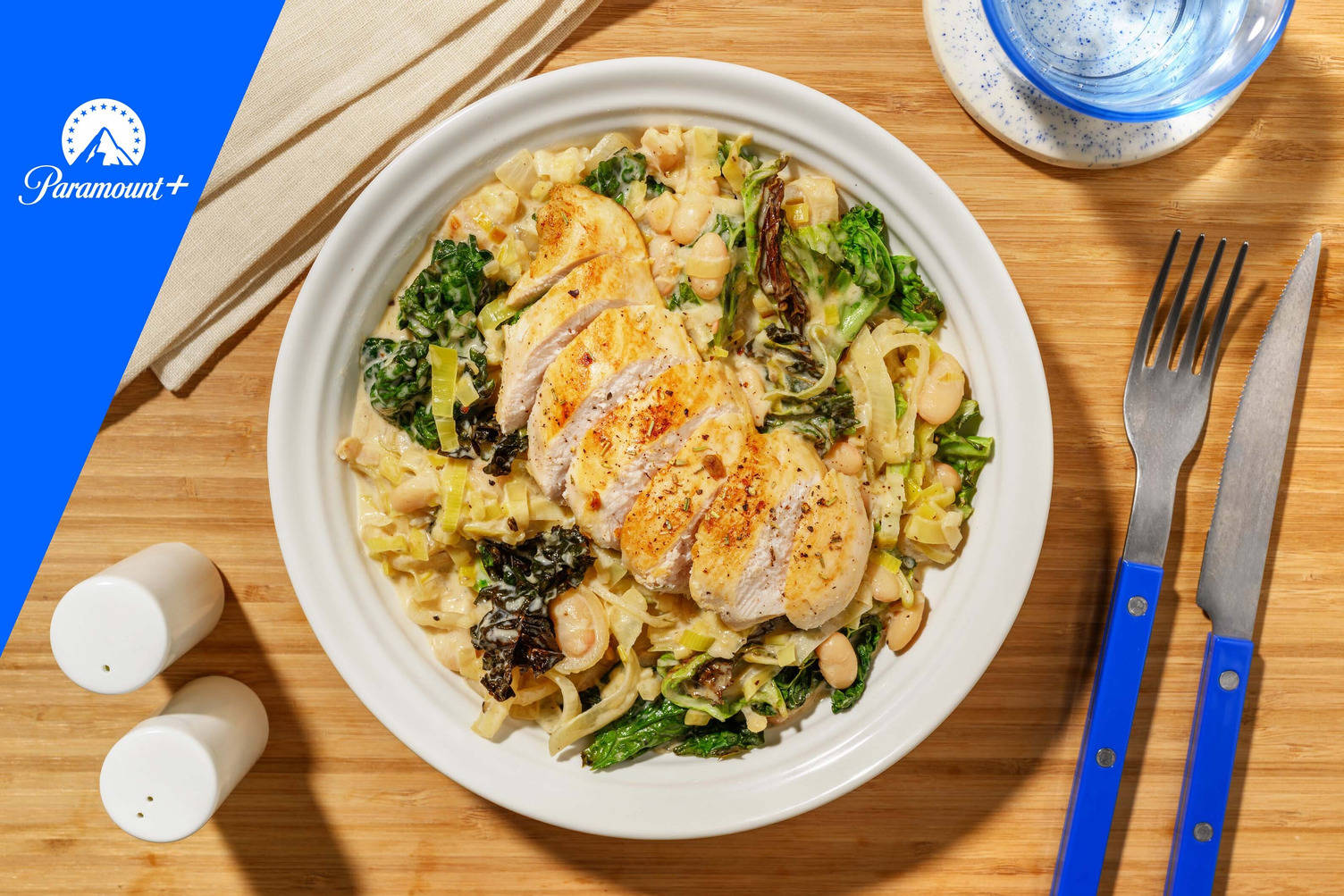 Corleone Chicken and Cacio e Pepe Beans