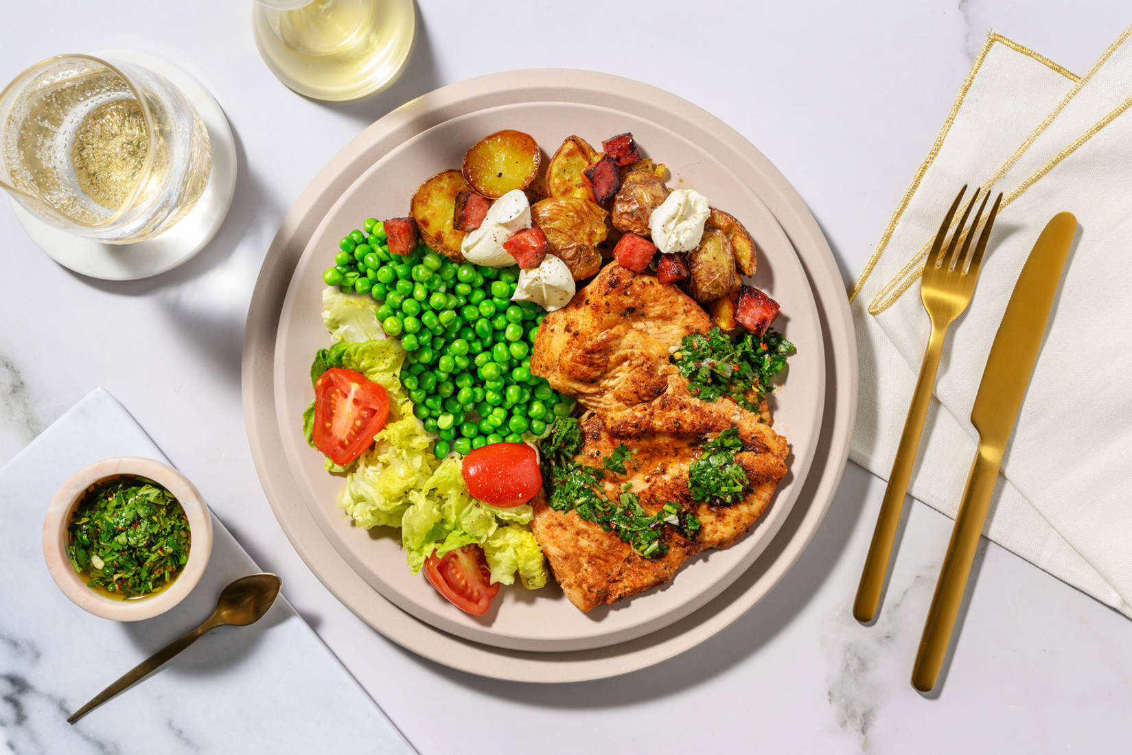 Peri Peri Butterflied Chicken Breast and Chimichurri