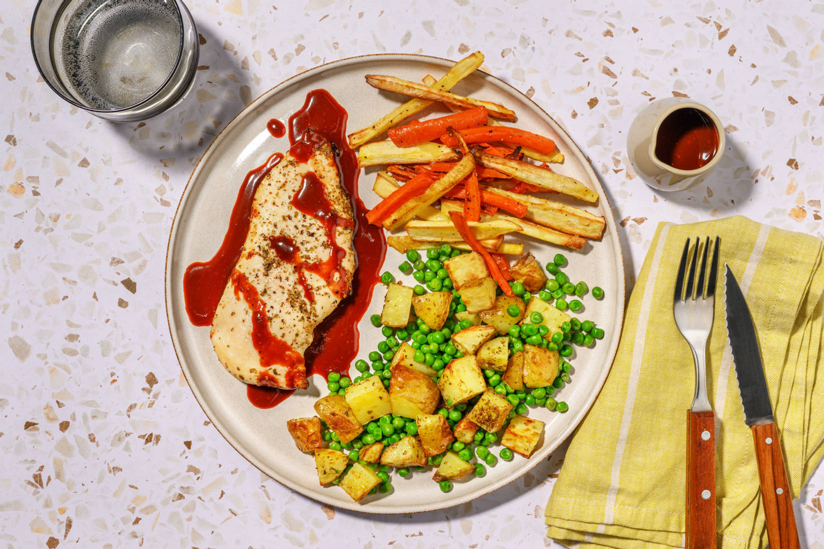 Cheat's Double Chicken Sunday Roast Traybake